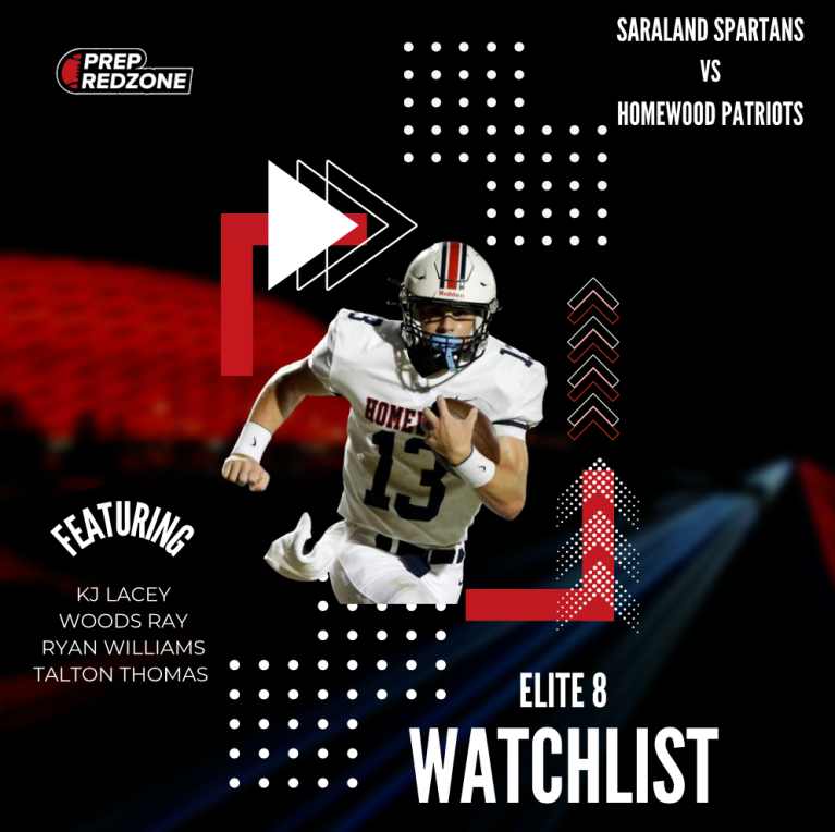 Elite 8 - Players Watchlist - Saraland HS vs Homewood HS