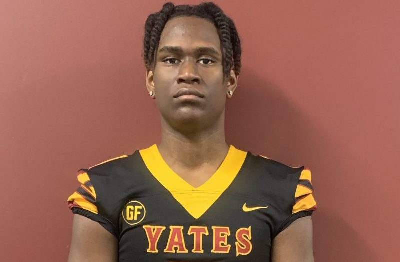 <span class="pn-tooltip pn-player-link">
        <span class="name-pointer">Rafael Thomas’s Yates HS Producing Sleeper Recruits</span>
        <span class="info-box not-prose" style="background: linear-gradient(to bottom, rgba(193,25,32, 0.95) 0%,rgba(193,25,32, 1) 100%)">
            <a href="https://prepredzone.com/2023/03/rafael-thomass-yates-hs-producing-sleeper-recruits/" class="link-wrap">
                                    <span class="player-img"><img src="https://prepredzone.com/wp-content/uploads/sites/3/2023/03/1200x0-crop-1195x785-1678461679.jpg?w=150&h=150&crop=1" alt="Rafael Thomas’s Yates HS Producing Sleeper Recruits"></span>
                
                <span class="player-details">
                    <span class="first-name">Rafael</span>
                    <span class="last-name">Thomas’s Yates HS Producing Sleeper Recruits</span>
                    <span class="measurables">
                                            </span>
                                    </span>
                <span class="player-rank">
                                                        </span>
                                    <span class="state-abbr"></span>
                            </a>

                    </span>
    </span>
