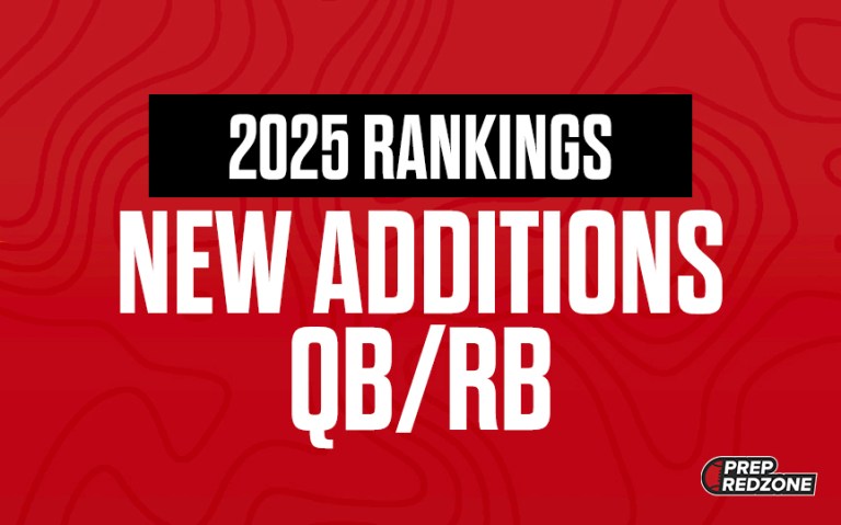 2025 Rankings: New Additions: QB/RB