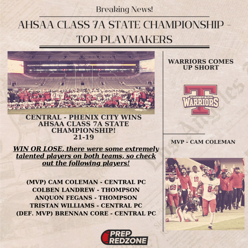 AHSAA Class 7A State Championship - Top Playmakers
