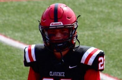 <span class="pn-tooltip pn-player-link">
        <span class="name-pointer">PRZNY Team Previews: Clarence Red Devils</span>
        <span class="info-box not-prose" style="background: linear-gradient(to bottom, rgba(193,25,32, 0.95) 0%,rgba(193,25,32, 1) 100%)">
            <a href="https://prepredzone.com/2024/07/przny-team-previews-clarence-red-devils/" class="link-wrap">
                                    <span class="player-img"><img src="https://prepredzone.com/wp-content/uploads/sites/3/2024/07/Clarence-Red-Devils-Helmet.jpg?w=150&h=150&crop=1" alt="PRZNY Team Previews: Clarence Red Devils"></span>
                
                <span class="player-details">
                    <span class="first-name">PRZNY</span>
                    <span class="last-name">Team Previews: Clarence Red Devils</span>
                    <span class="measurables">
                                            </span>
                                    </span>
                <span class="player-rank">
                                                        </span>
                                    <span class="state-abbr"></span>
                            </a>

                    </span>
    </span>
