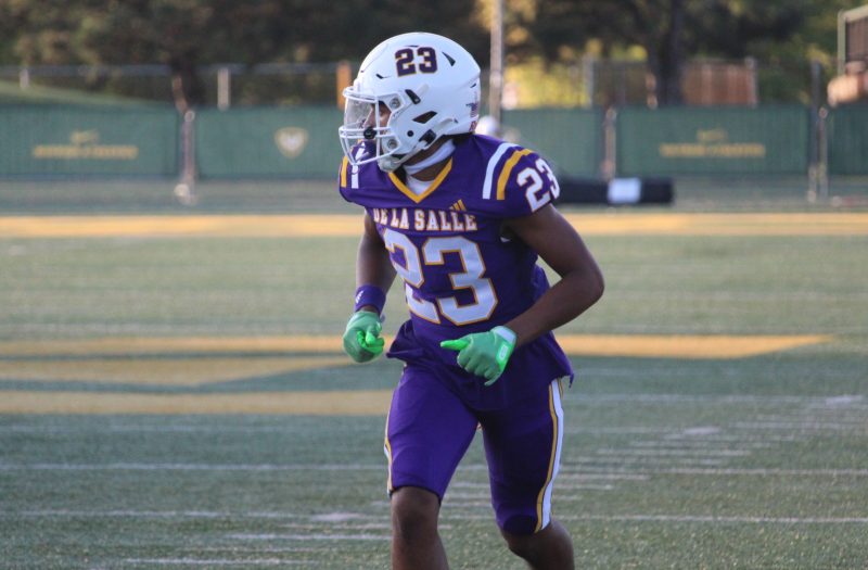 <span class="pn-tooltip pn-player-link">
        <span class="name-pointer">De La Salle Scouting Report (vs. Davison)</span>
        <span class="info-box not-prose" style="background: linear-gradient(to bottom, rgba(193,25,32, 0.95) 0%,rgba(193,25,32, 1) 100%)">
            <a href="https://prepredzone.com/2024/09/de-la-salle-scouting-report-vs-davison/" class="link-wrap">
                                    <span class="player-img"><img src="https://prepredzone.com/wp-content/uploads/sites/3/2024/09/IMG_5984-crop-1537x1009-1725214078.jpg?w=150&h=150&crop=1" alt="De La Salle Scouting Report (vs. Davison)"></span>
                
                <span class="player-details">
                    <span class="first-name">De</span>
                    <span class="last-name">La Salle Scouting Report (vs. Davison)</span>
                    <span class="measurables">
                                            </span>
                                    </span>
                <span class="player-rank">
                                                        </span>
                                    <span class="state-abbr"></span>
                            </a>

            
        </span>
    </span>
