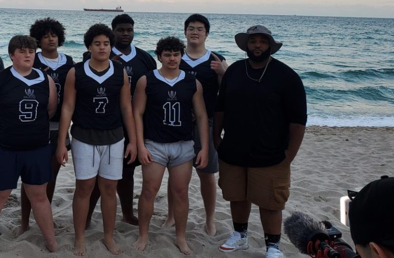 New England Lineman Shine Bright in Miami Showcase