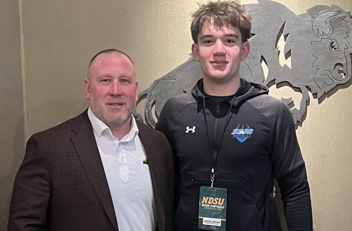 Holy Angels’ 6’4, 230 lb. DE Daniel Devine commits to NDSU