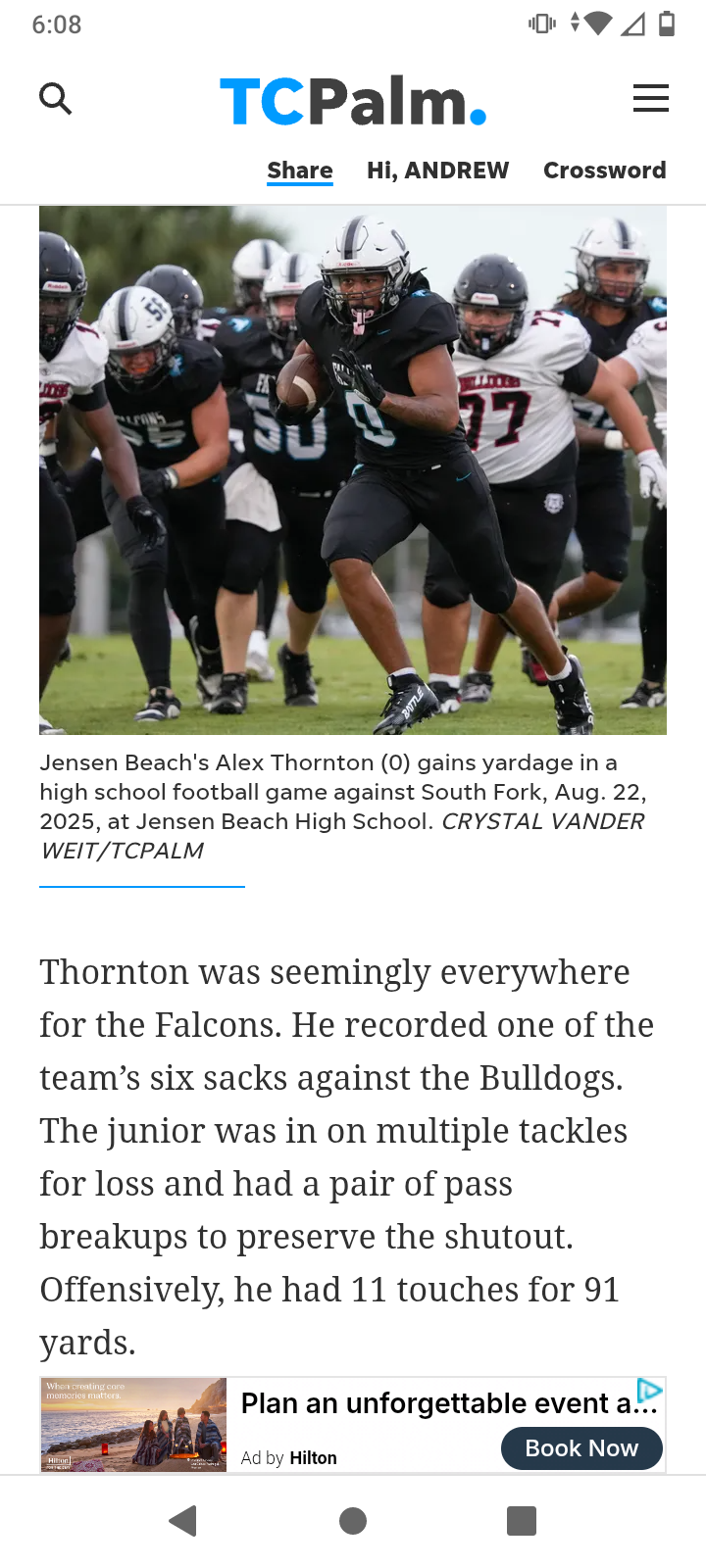 Alex Thornton, - Prep Redzone