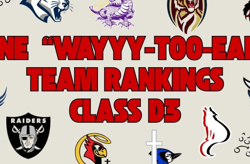 PRZNE Wayyy Too Early Class D3 Team Rankings